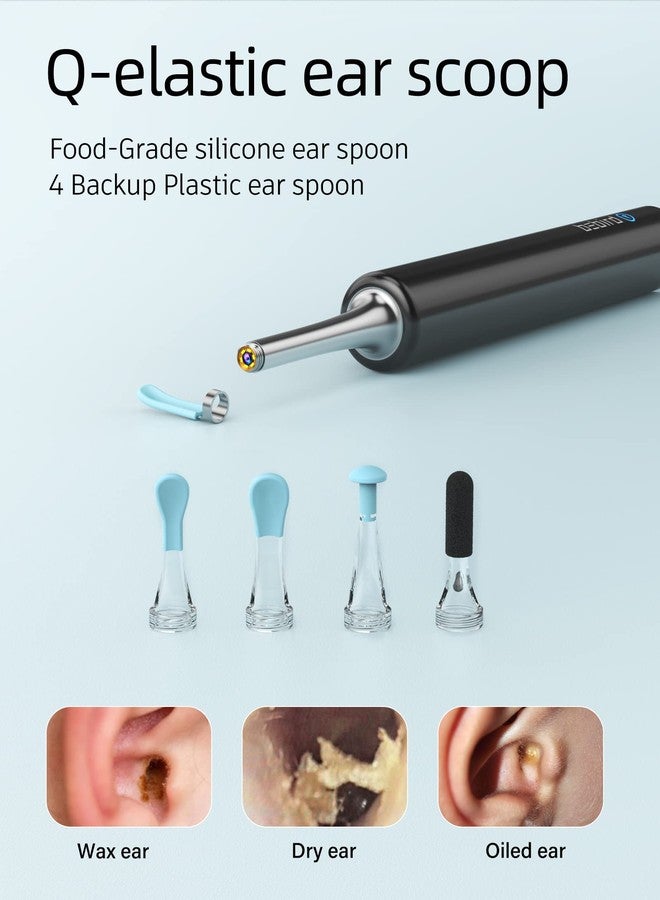 BEBIRD Ear Wax Removal, Ear Cleaner with Ear Camera, 5 Megapixels 1080P Ear Scope, Ear Picker with 6 LED Lights, Full Set Ear Wax Removal Tool with 4 Ear Scoops, Black - Image 5